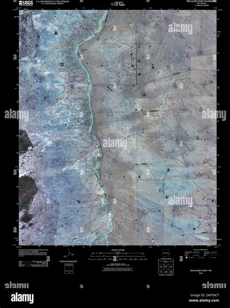 USGS TOPO Map New Mexico NM Mescalero Point 20100831 TM Inverted ...