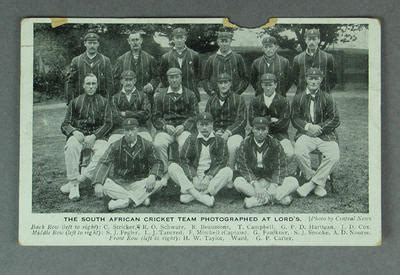 South African Cricket Team - Australian Sports Museum