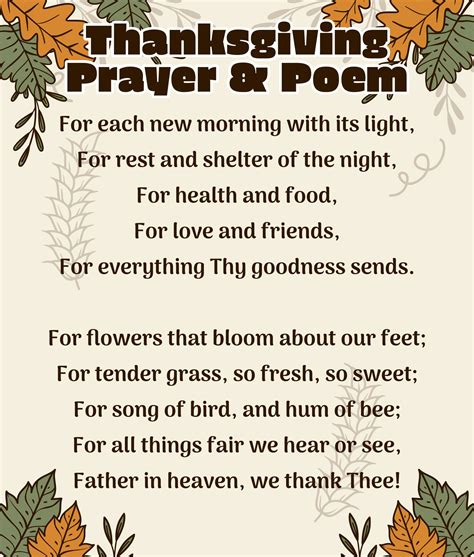 Thanksgiving Prayers For Kids Free Printable