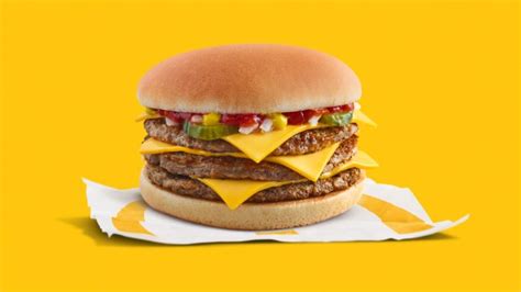 McDonald's launches a Triple Cheeseburger with three patties in a bun ...