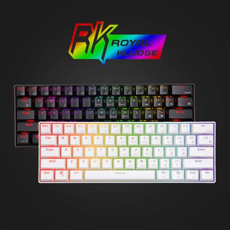 RK ROYAL KLUDGE RK61 Wireless RGB 60% Mechanical Gaming Keyboard, Ultra ...