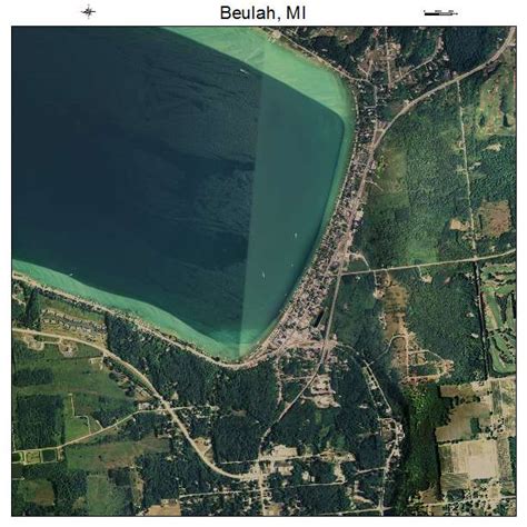 Aerial Photography Map of Beulah, MI Michigan