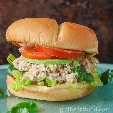 Salmon Salad Sandwich | Girl Heart Food®