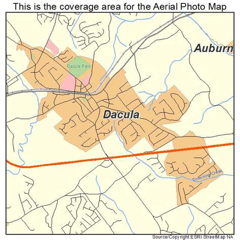 Aerial Photography Map of Dacula, GA Georgia