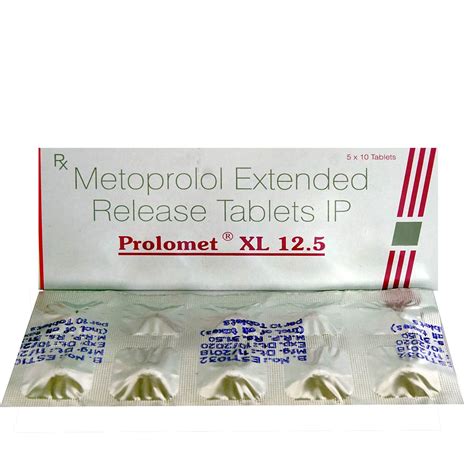 PositraRx: Your Local Online Pharmacy: PROLOMET XL 12.5 TABLET