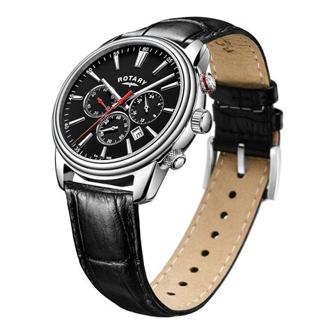 Rotary Monaco Stainless Steel Black Men’s Chronograph Watch GS05083/04 ...