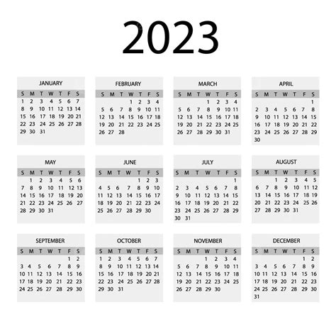 Calendar 2023 Twelve Months, Calendar, Calendar 2023, Twelve Months PNG ...