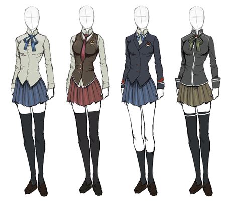 school uniforms | Roupas de anime, Desenhando roupas de anime, Roupa ...