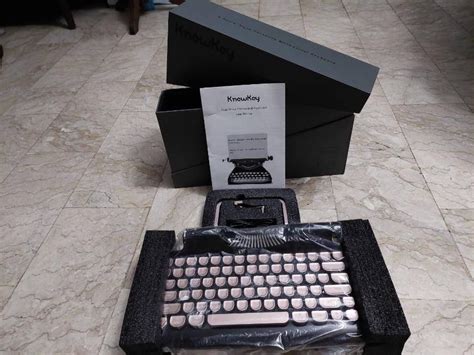 KNEWKEY RYMEK Typewriter Style Mechanical Wired & Wireless Keyboard w/Tablet Stand and Bluetooth ...