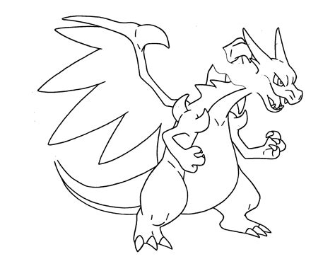 Free Mega Charizard X Coloring Page, Download Free Mega Charizard X Coloring Page png images ...