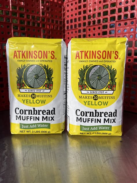 2 BAGS Atkinsons Yellow Cornbread Muffin Mix 2 lb Bag Jiffy Style – JT Outfitters