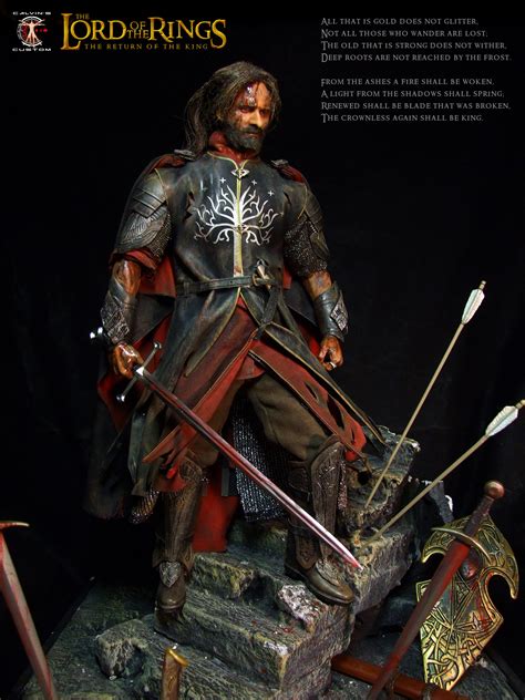 Calvin's Custom 1:6 one sixth scale custom The Lord of the Rings Aragorn as King of Gondor in ...