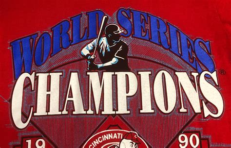 Vintage 1990 Cincinnati Reds World Series Champions T-shirt | Etsy