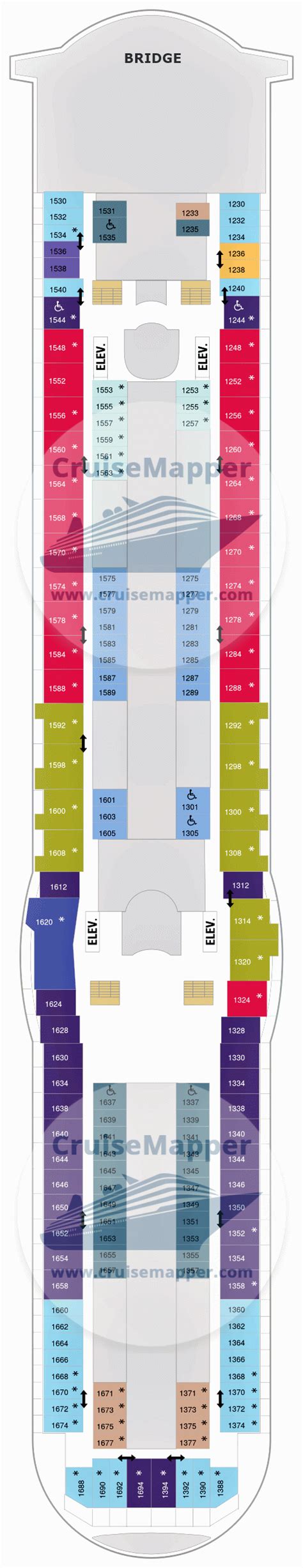 Voyager Of The Seas deck 10 plan | CruiseMapper