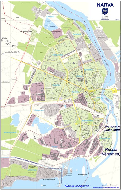 Narva city Map - narva estonia • mappery