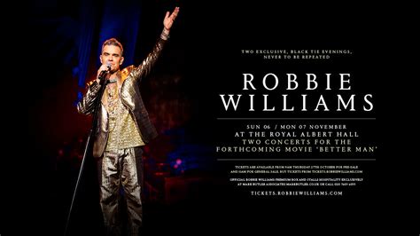 Robbie Williams at the Royal Albert Hall