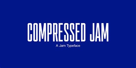 Compressed Jam Font