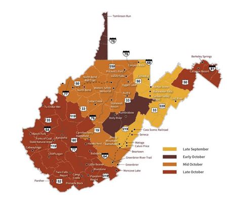 Wv Foliage Map 2025 - Lindi Mahala