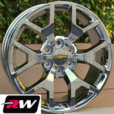 2014 GMC Sierra Wheels Rims Chrome 20 inch 20x9 Chevy Silverado 'Suburban Tahoe | eBay