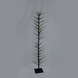 Slim Black Twig Tree with Flashing Multi Coloured LEDs | Christmas Trees & Lights