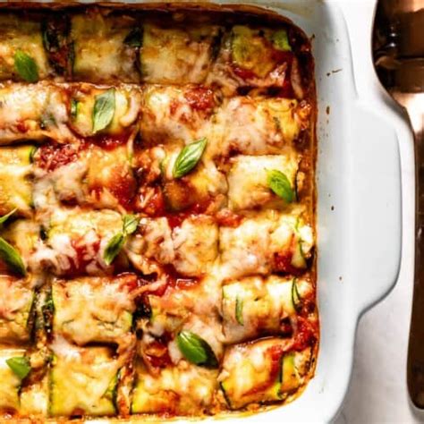 Zucchini Lasagna Rolls (Low Carb & GF Recipe) - Foolproof Living