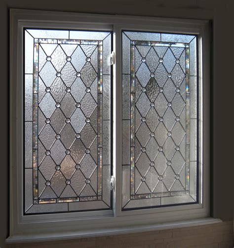 Diamond & Beveled Stained Glass Bathroom Windows | Scottish Stained Glass | Flickr