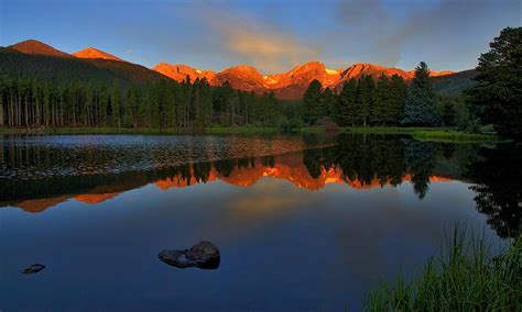 Sunrise Peak Reflection Photograph by Steve Luther