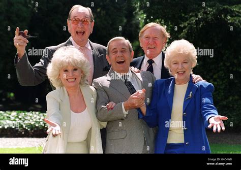 Veteran 'Carry On' film stars Jack Douglas (back left), Leslie Phillips ...