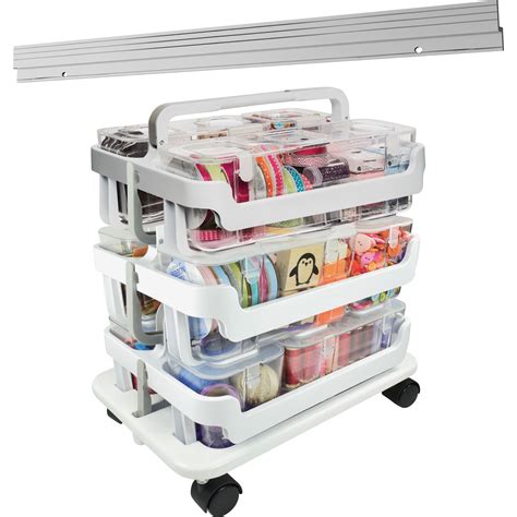 Deflecto, Stackable Caddy Organizer Caddy Bundle, 1 Set, White ...