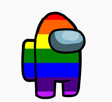 HD Rainbow Among Us Character PNG | Citypng