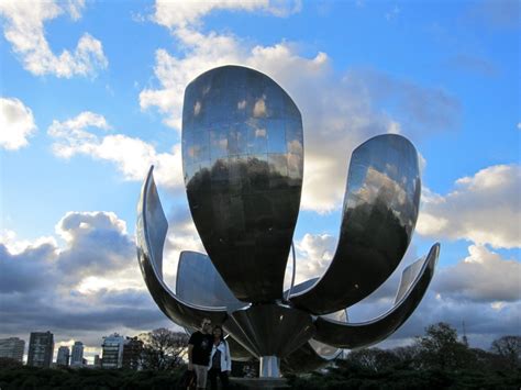 Buenos Aires, Argentina. This giant flower was in the center of the ...