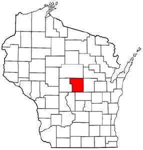 Map of Wisconsin Highlighting Portage County - MapSof.net