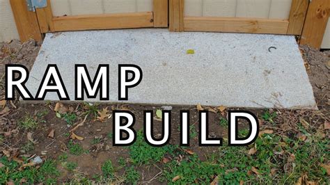 How to build a concrete ramp for shed (DIY) | Shed ramp, Concrete sheds, Driveway ramp