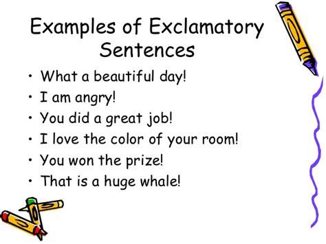 Exclamatory - 6th grade Language B English