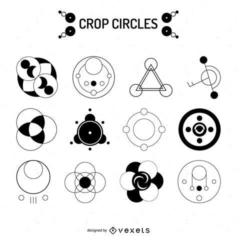 Crop Circles Design Collection Vector Download