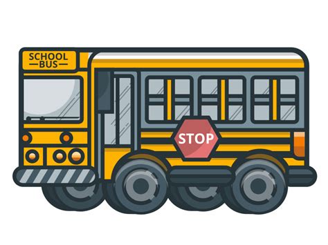 Dribbble - school_bus.gif by Henry Limargo