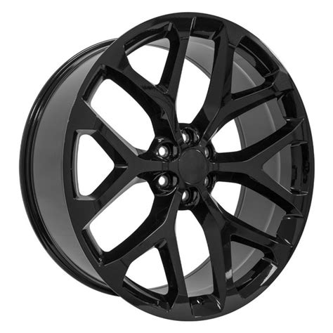 26-inch Black Rims fit Chevrolet Silverado 1500 - CV98 26x10 Replica Wheels