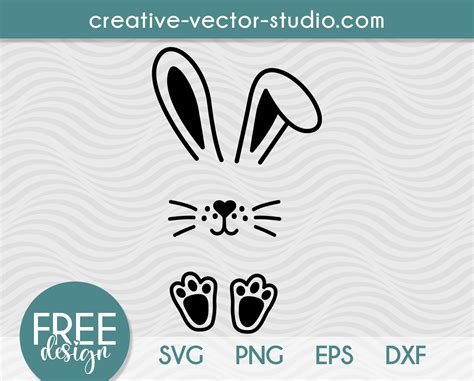 Free Bunny Ears SVG, PNG, DXF, EPS | Creative Vector Studio