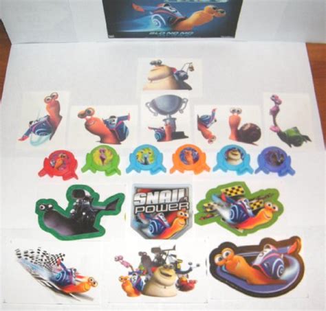 Dreamworks Turbo The Snail Toys Deluxe Party Favors Set of 18 with Mini Launchers, Jumbo ...