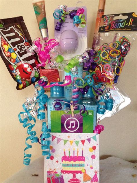 Girl birthday gift basket | Fun And Easy Gift Ideas | Pinterest | Crazy ...