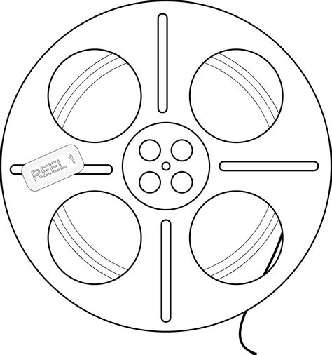 Film Reel Coloring Page Coloring Coloring Pages