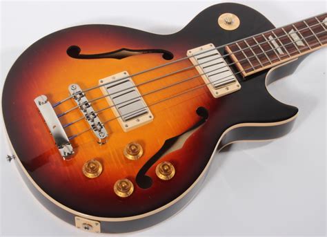 Gibson Memphis 2016 ES-LP Bass Semi-Acoustic Bass Guitar (Faded Darkburst)