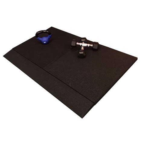 Heavy Duty Black Rubber Gym Flooring Mats 50cm x 50cm Tiles – 20mm - FXR Sports