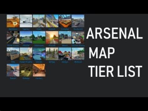 Create a Arsenal map 2.0 UPDATED Tier List - TierMaker