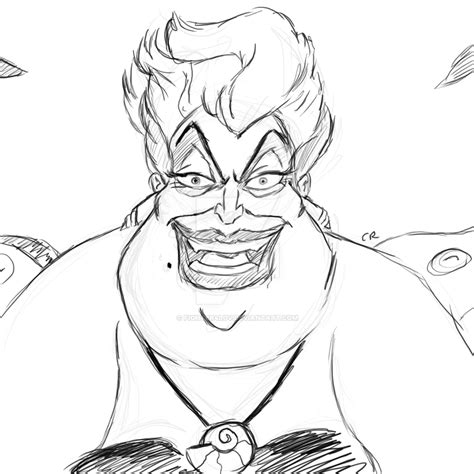 Ursula The Sea Witch sketch by Fighter4luv on DeviantArt