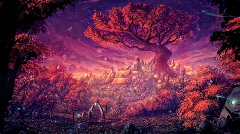 Download Tree Of Life In Fantasy Forest Wallpaper | Wallpapers.com