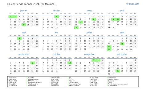 School Calendar 2024 Mauritius - Gerry Loella