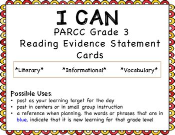 I Can Statements for 3rd grade by A Lesson in Literacy | TpT