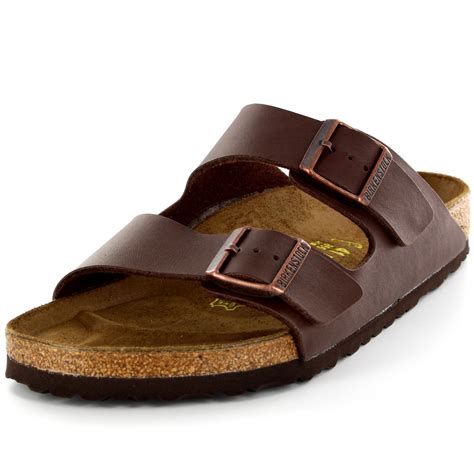 Mens Birkenstock Arizona Leather Buckle Summer Holiday Beach Sandals UK 6-13 | eBay