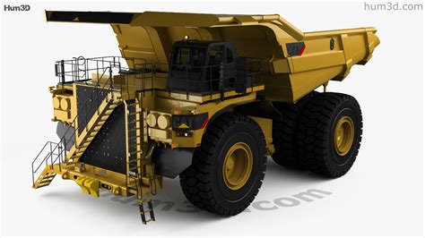 360 view of Caterpillar 797F Dump Truck with HQ interior 2009 3D model - Hum3D store